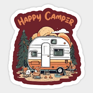 happy camper Sticker